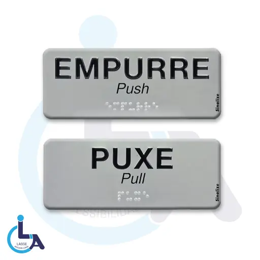 Placas Braille personalizada corrimão